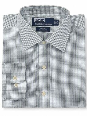 Polo Ralph Lauren Regent Classic Fit Button Down Dress Shirt Micro Check Mens 17